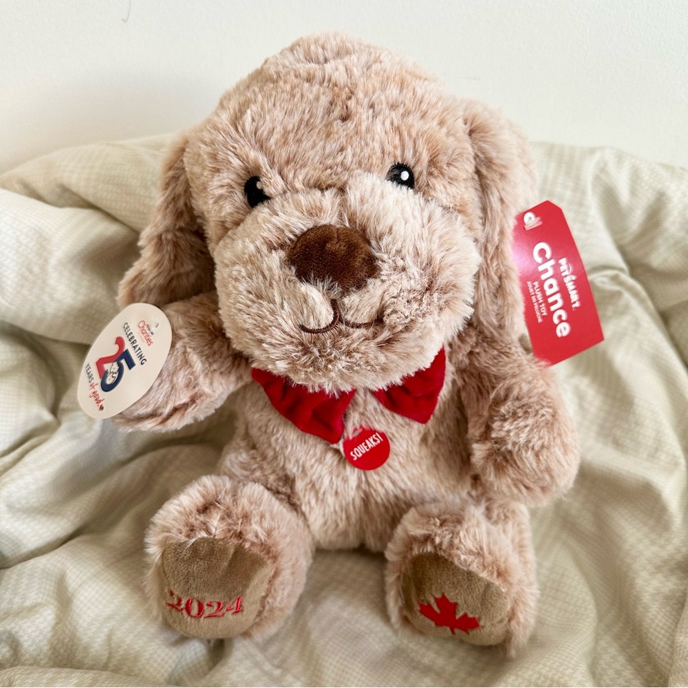 BNWT 2024 PetSmart Charities Chance the Dog Squeaky Plush Toy 🐶